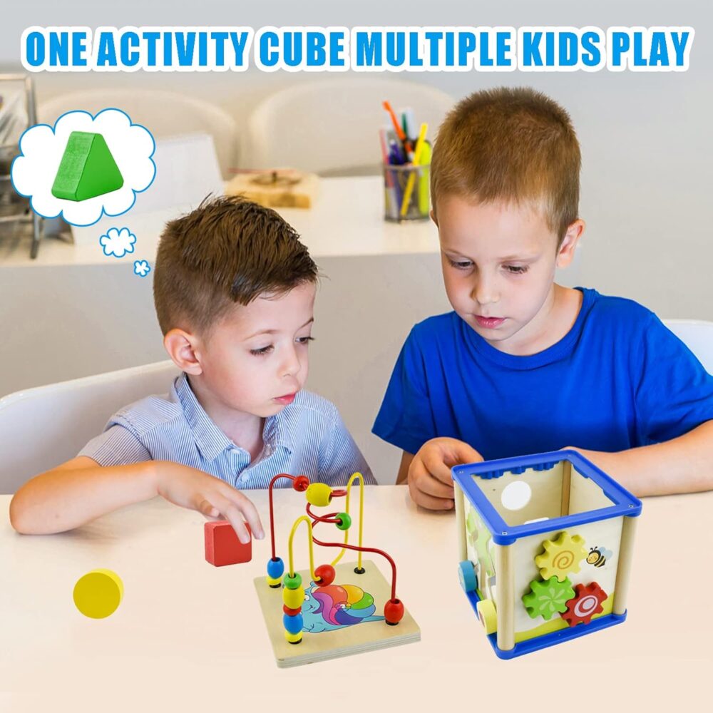 Wisdom Cool Fort – 5-in-1 Montessori Bead Maze Toy