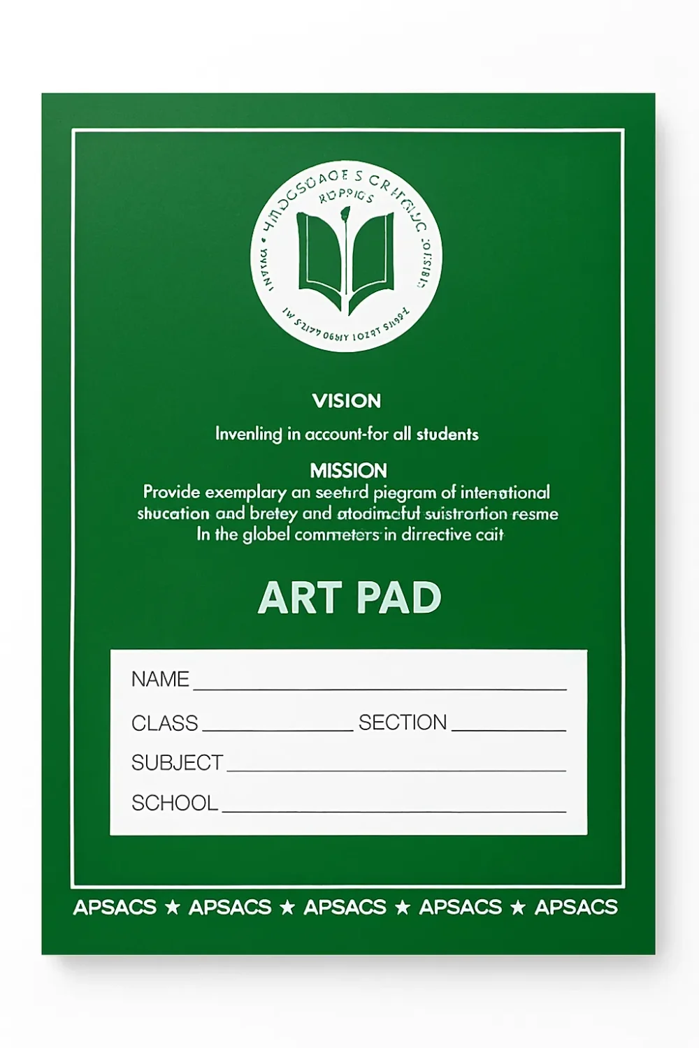 APS Art Pad | Prep & Primary Edition