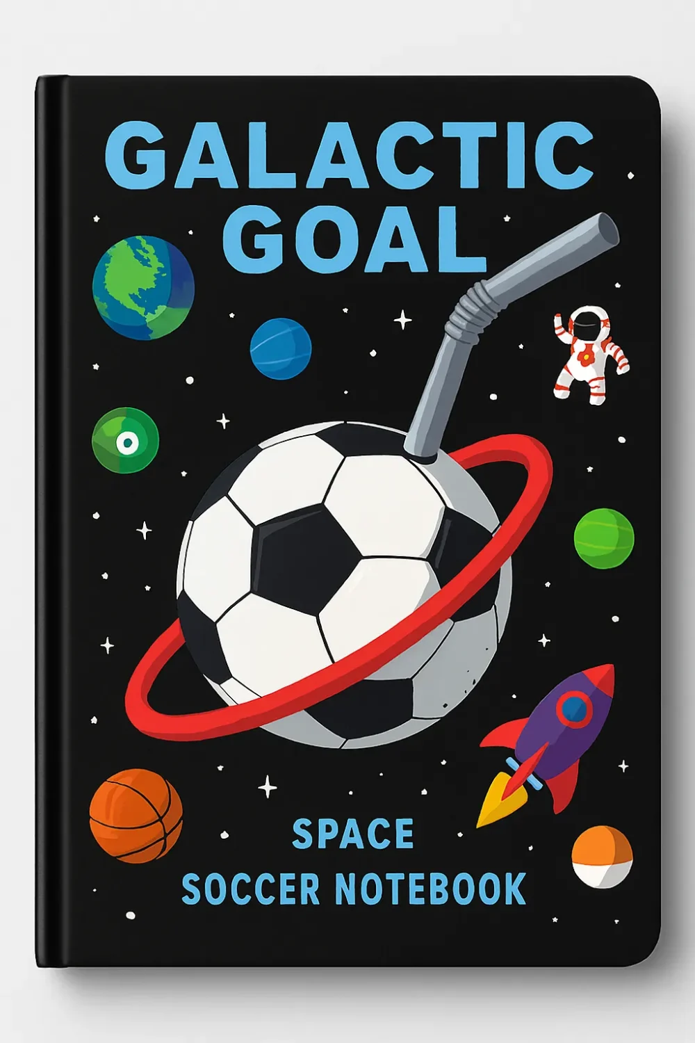 “Galactic Goal” – Space Soccer Notebook