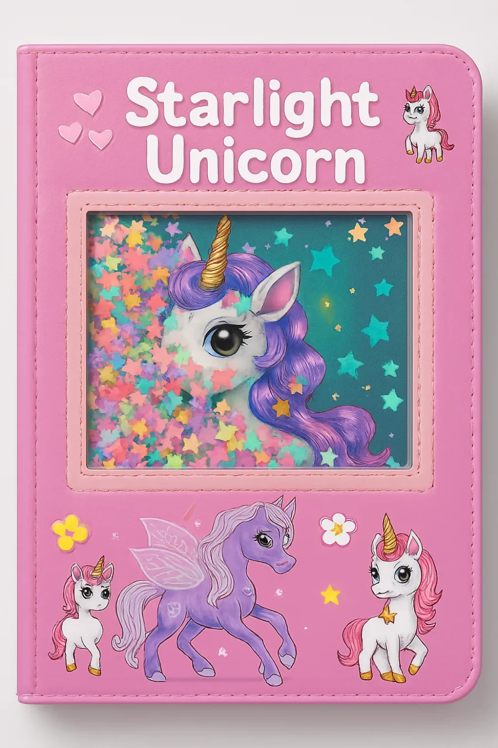 “Starlight Unicorn” – Glitter Fantasy Notebook