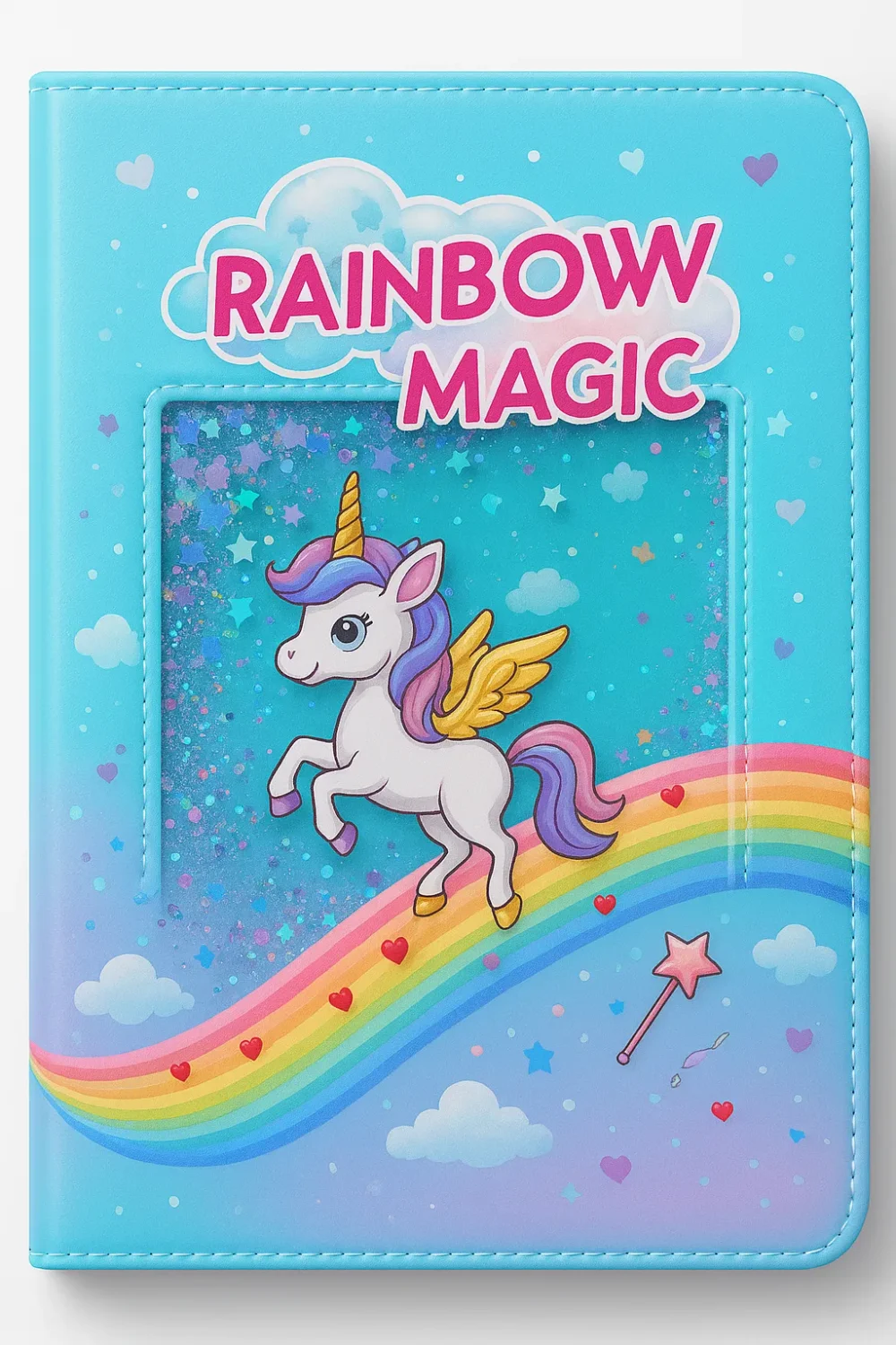 “Rainbow Magic” – Glitter Pegasus Notebook
