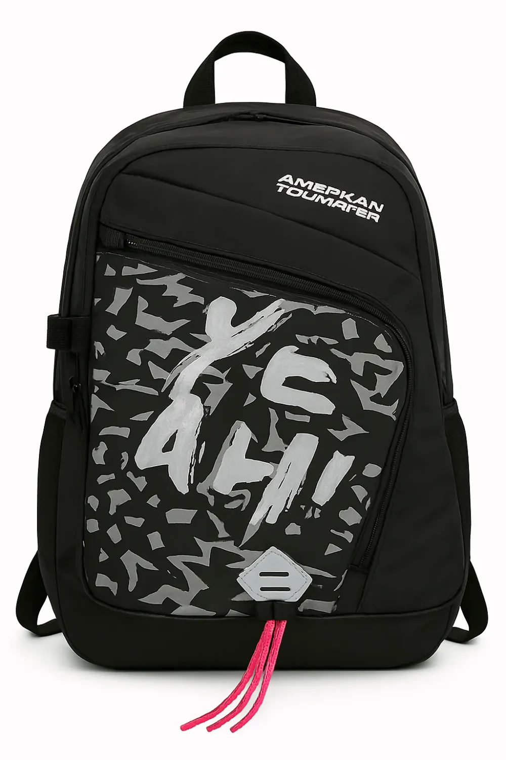 American Tourister “YEAH!” Backpack – Black Graphic Edition