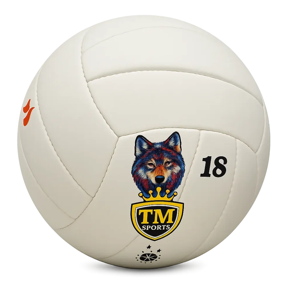 18-Panel Volleyball – White Pro Series