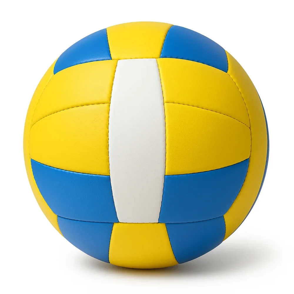 Multicolor Volleyball – Blue, Yellow & White Panels