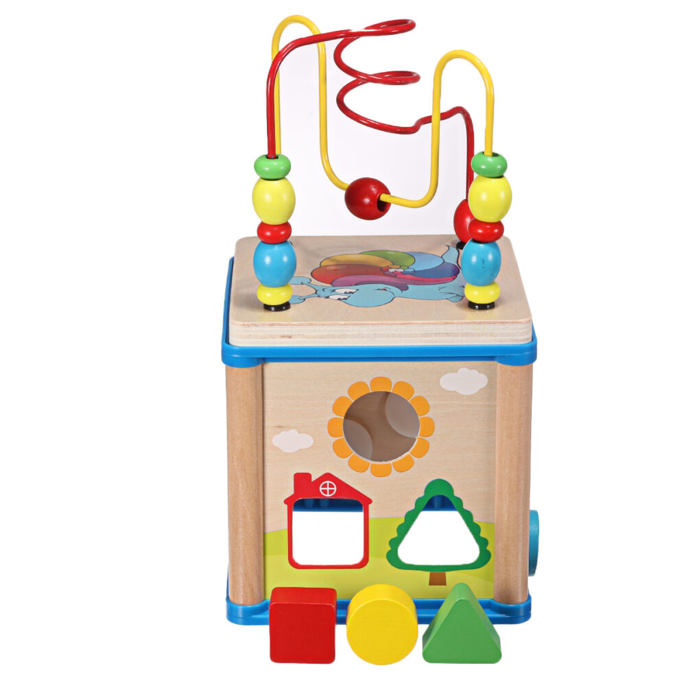 Wisdom Beads Box – 5-in-1 Activity Cube (Ages 3+)