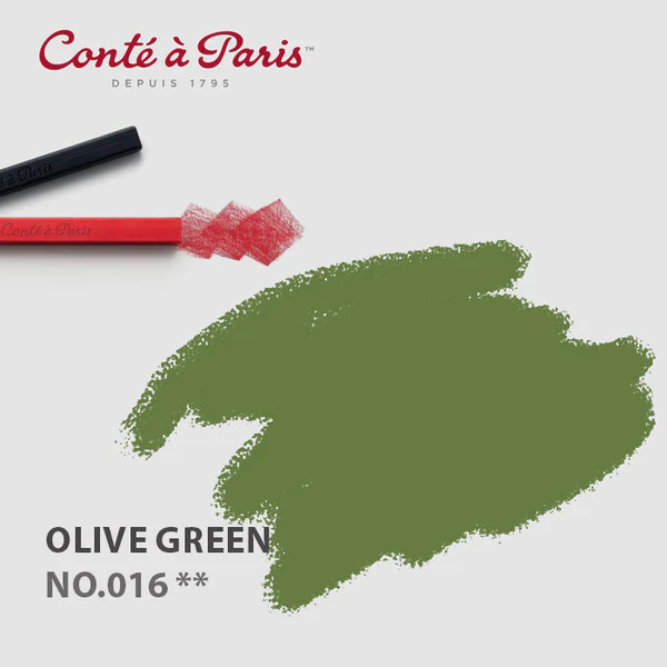 Conte-a-Paris-Pastel-Crayons-Olive-Green